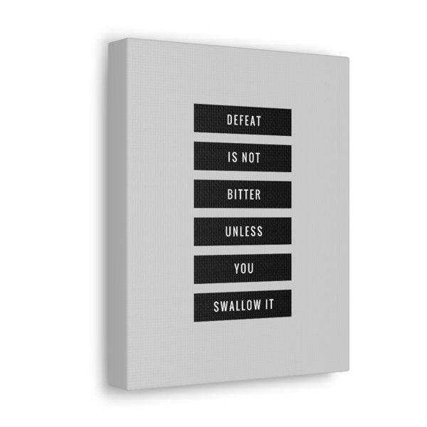 Blue Elephant Defeat Is Not Bitter - Wrapped Canvas Art Prints